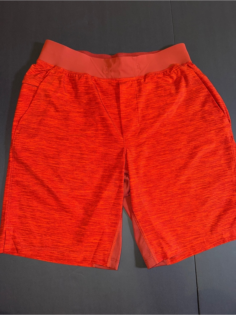 Lululemon Men's Pace Breaker Red Athletic Shorts Medium